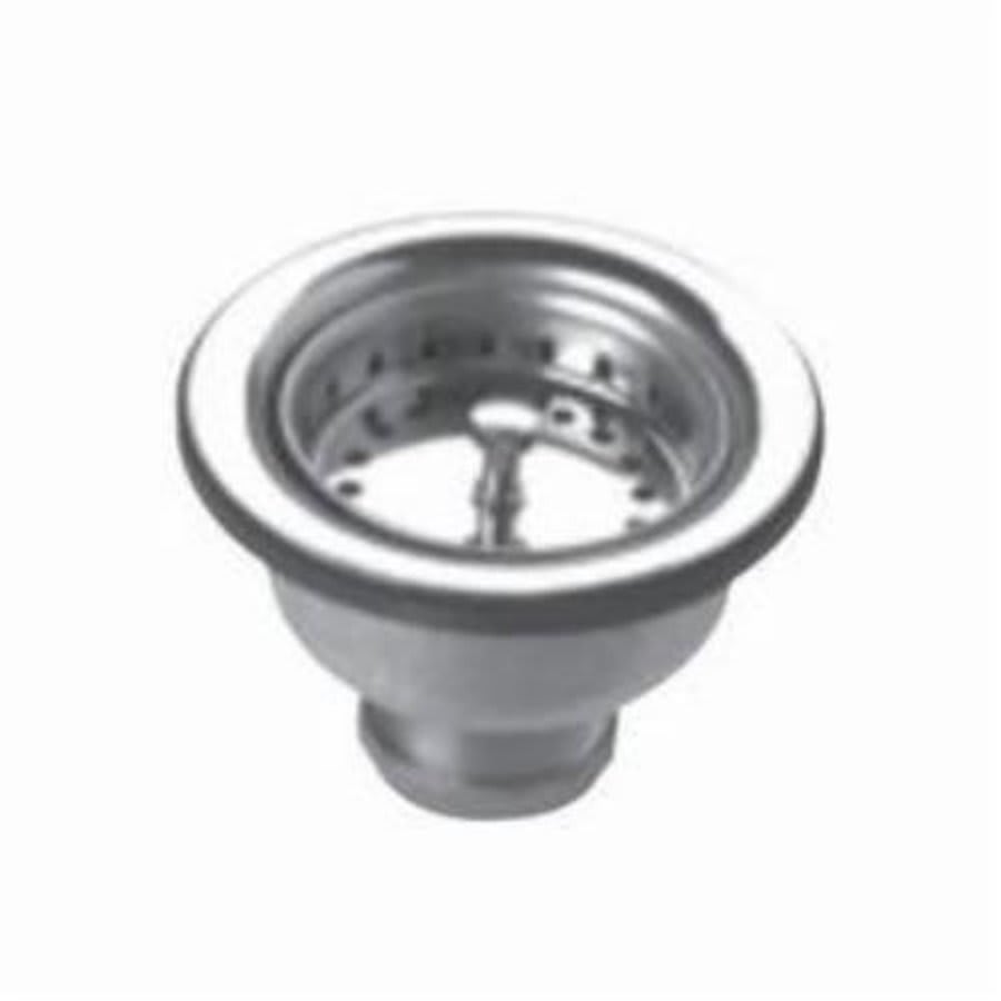 Heavy Weight Cup Style Basket Strainer, Stainless Steel, Polished Chrome