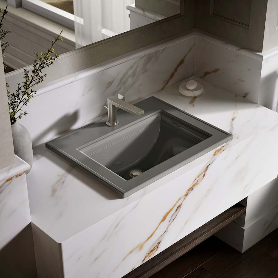 Memoirs Stately 17" Drop In Bathroom Sink with 1 Hole Drilled and Overflow