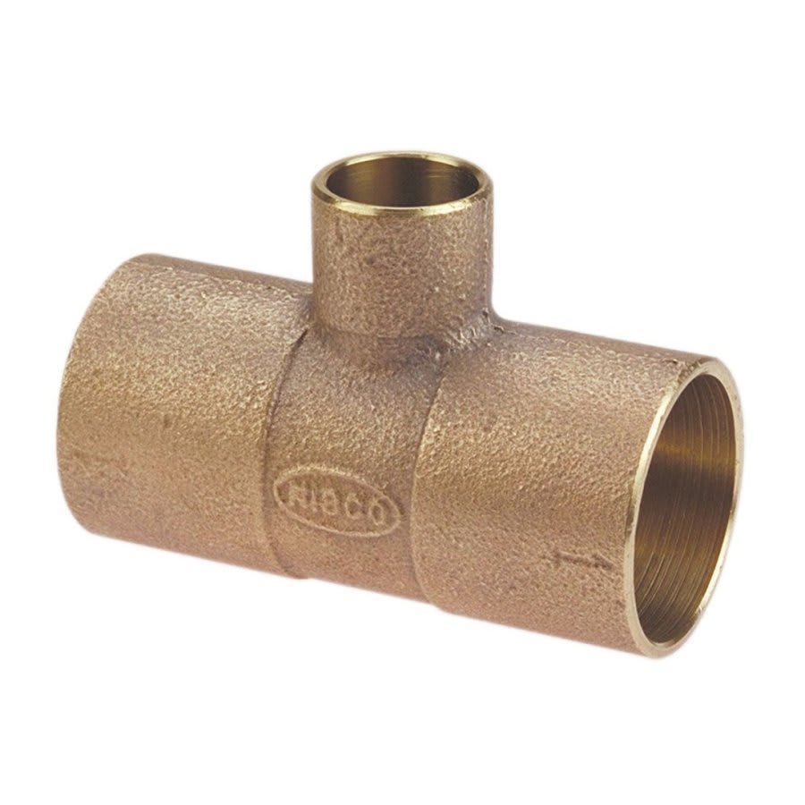Tee, 2-1/2 x 3 in, C, Copper