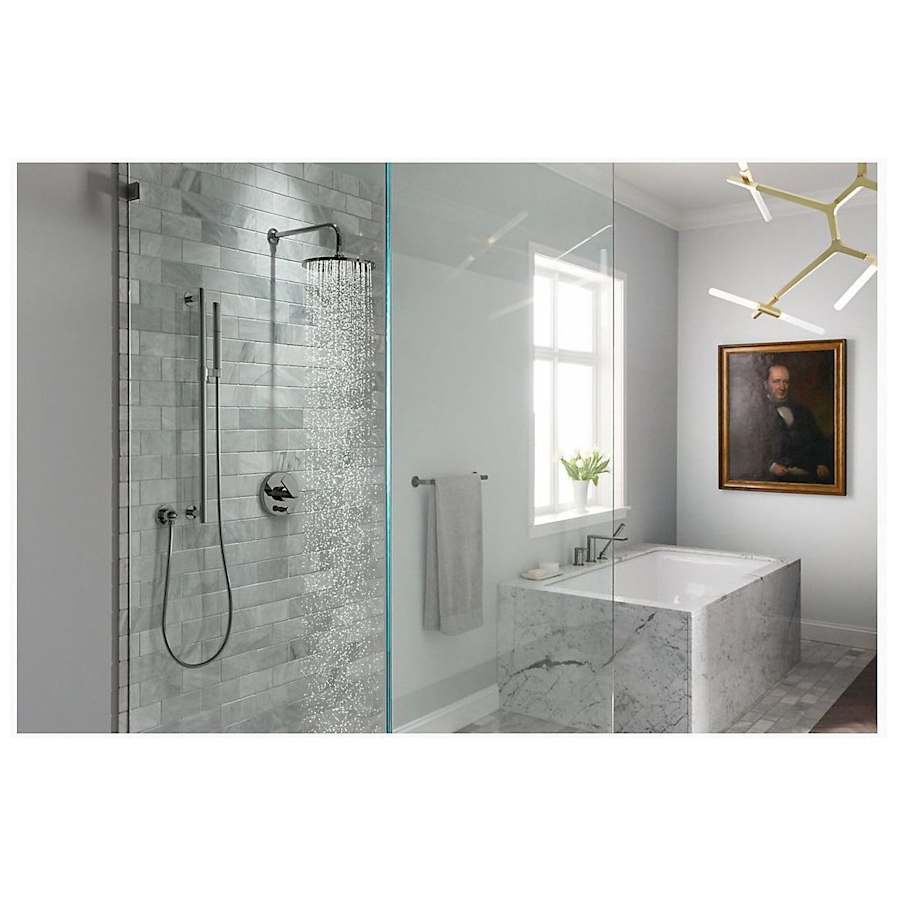Composed Two Function Pressure Balanced Valve Trim Only with Single Lever Handle and Integrated Diverter - Less Rough In