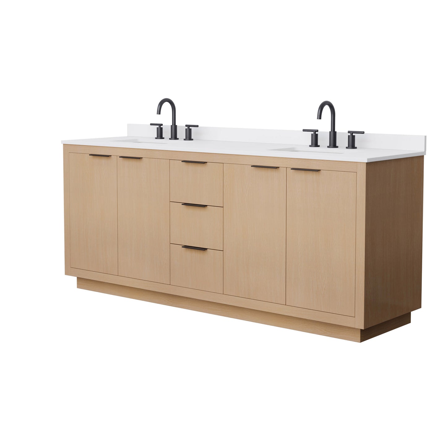 Maroni Double Bathroom Vanity - 80W x 33.75H x 22D