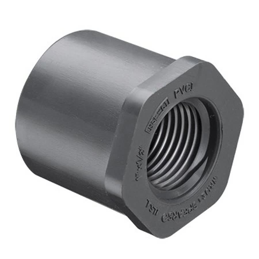 Bushing, 2-1/2 x 1-1/2 in, Spigot x FNPT, SCH 80/XH, PVC