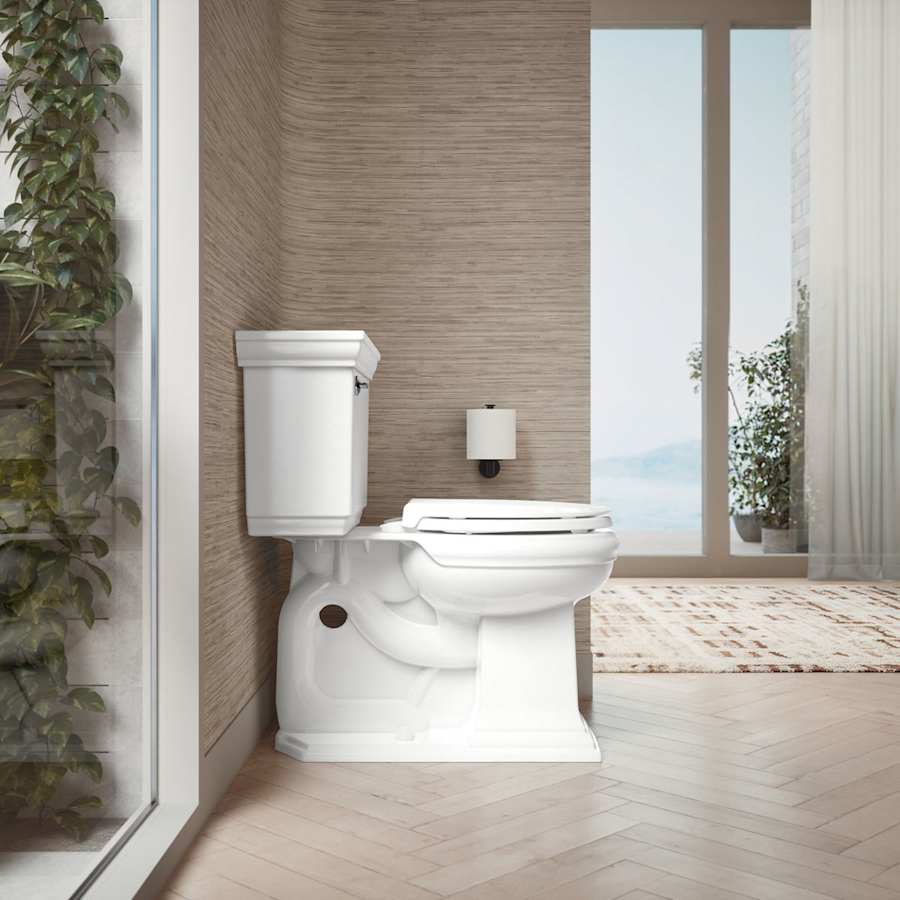 Cachet Round Toilet Seat with Quiet-Close, Grip Tight, and Quick-Attach