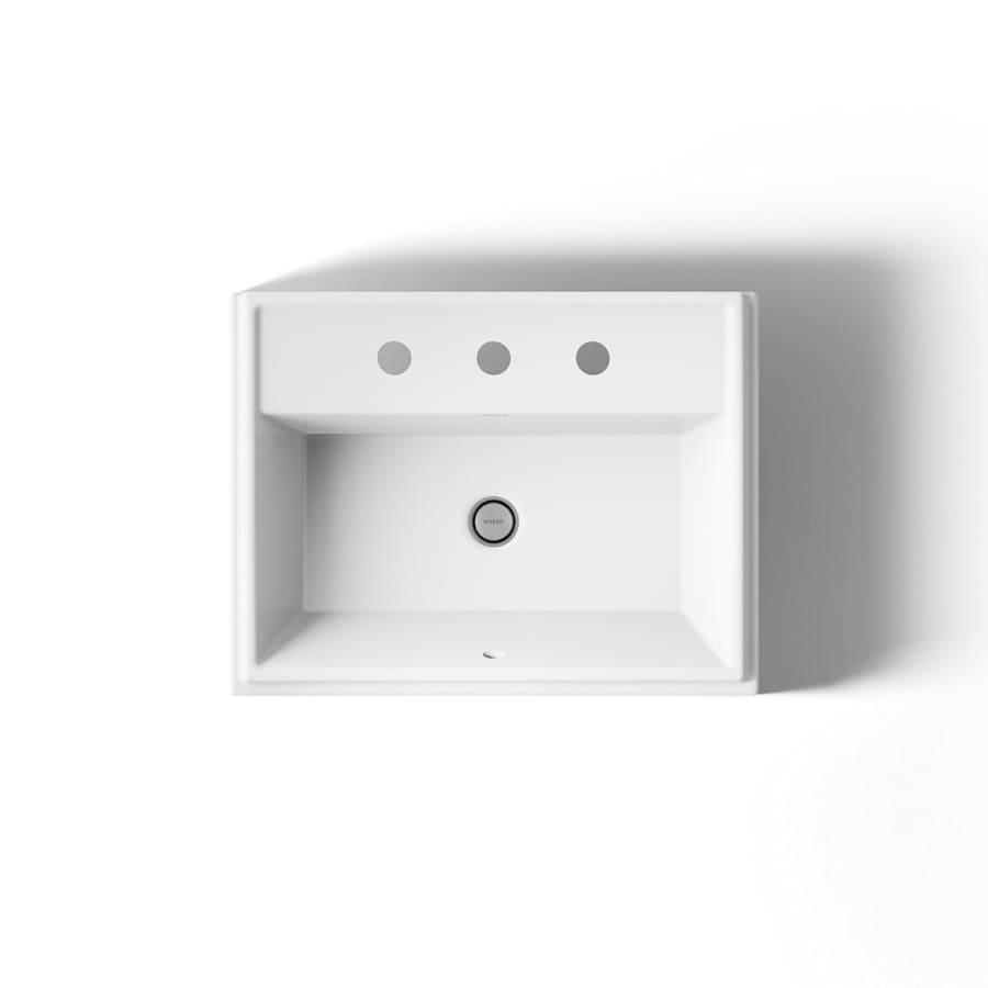 Tresham 20" Drop In Bathroom Sink with 3 Holes Drilled and Overflow