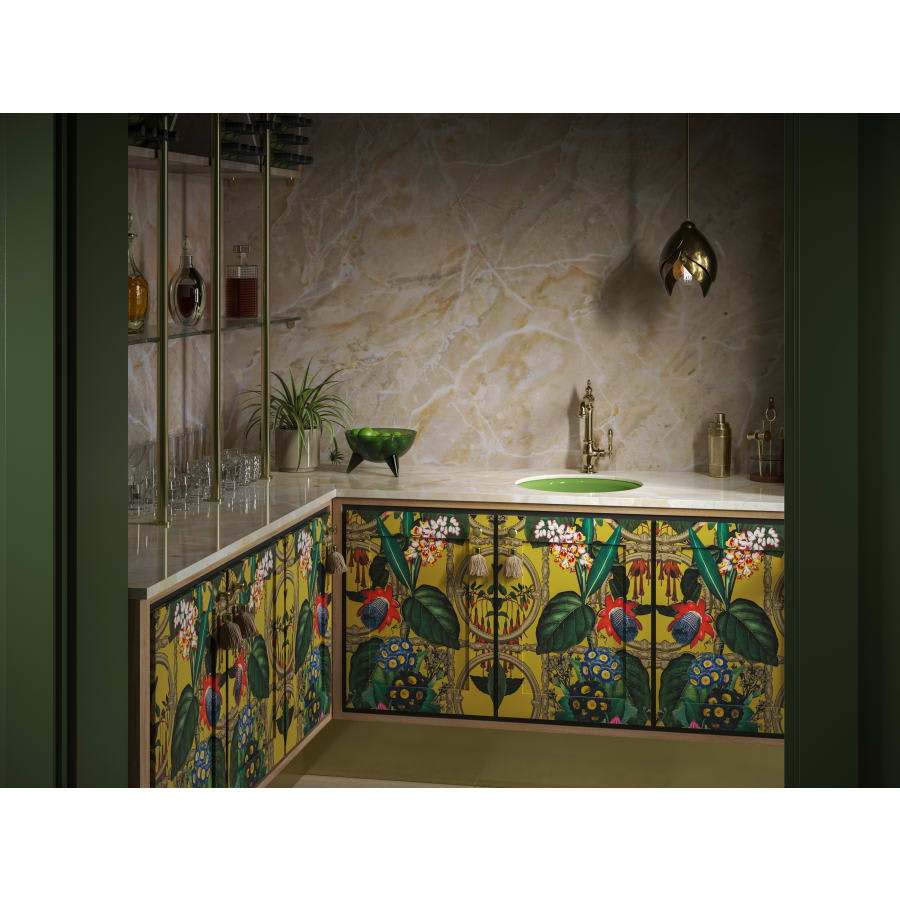 Porto Fino 18-1/2" Undermount Single Basin Cast Iron Bar Sink