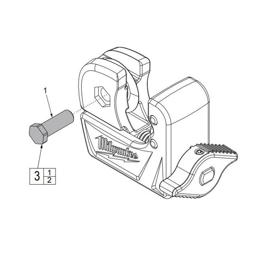 Tubing Cutter, 3/4 in Capacity