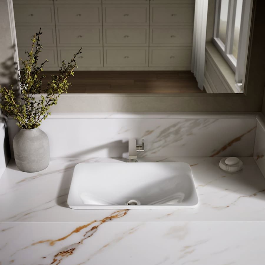 Carillon 21-1/8" Drop In Vitreous China Bathroom Sink