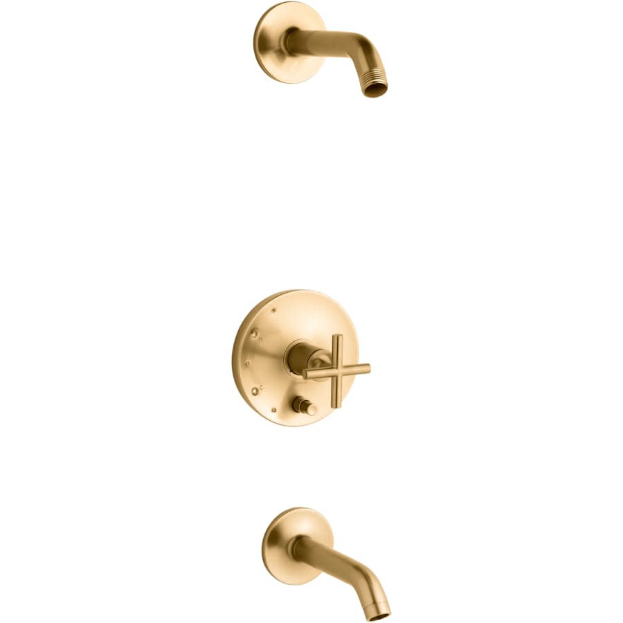 Purist Tub and Shower Trim Package with Rite-Temp Technology