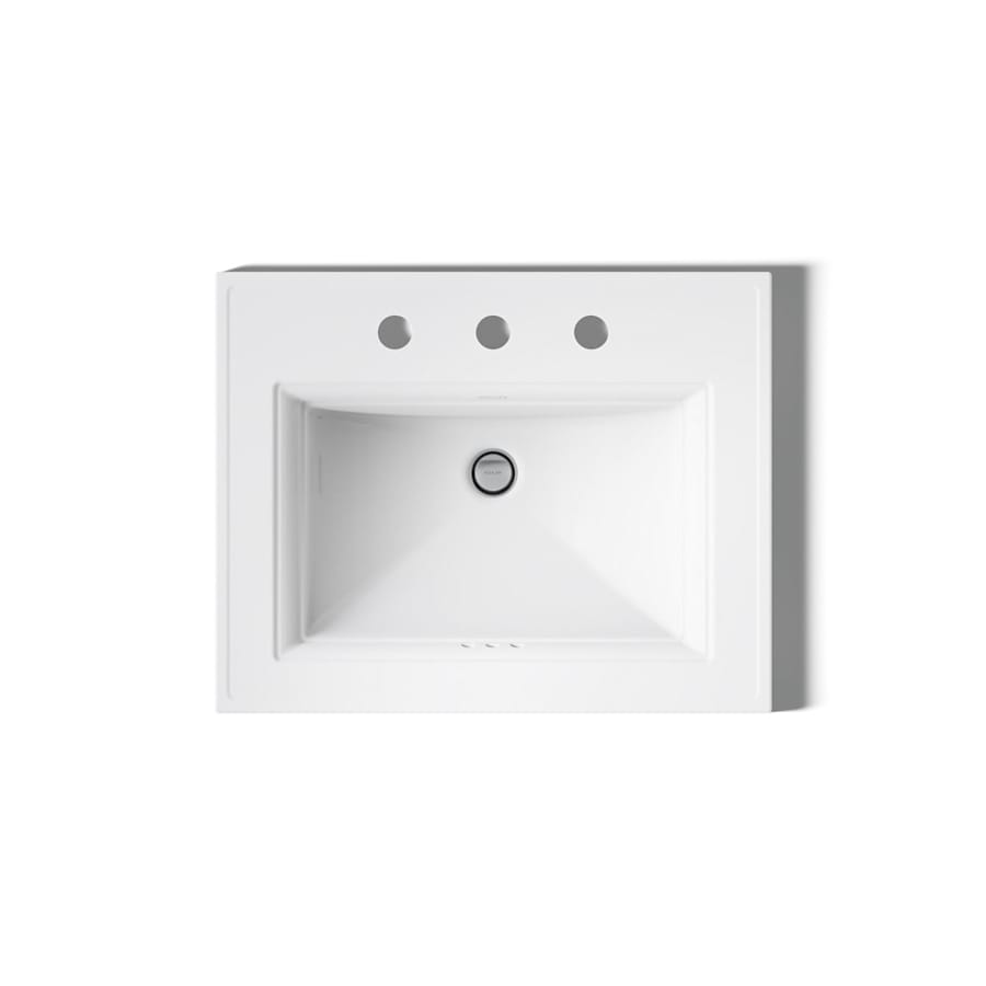 Memoirs Stately 17" Drop In Bathroom Sink with 3 Holes Drilled and Overflow