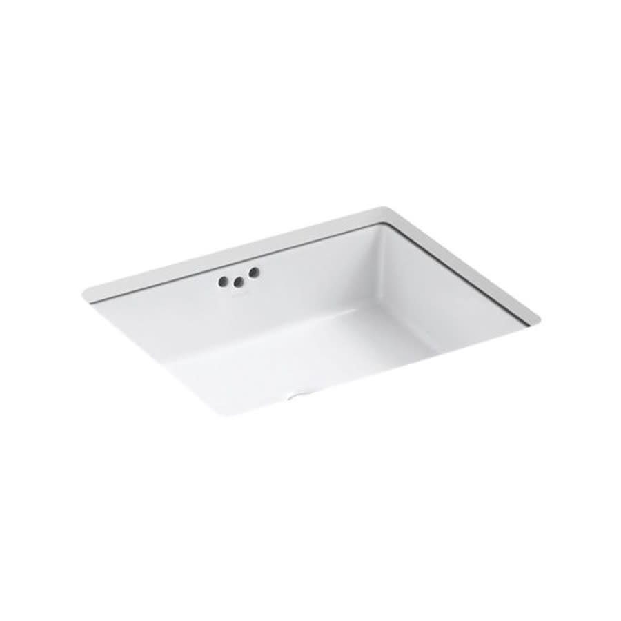 Kathryn® Under Mount Lavatory Sink, ADA, 19-3/4 x 15-5/8 x 6-1/4 in, Vitreous China, White