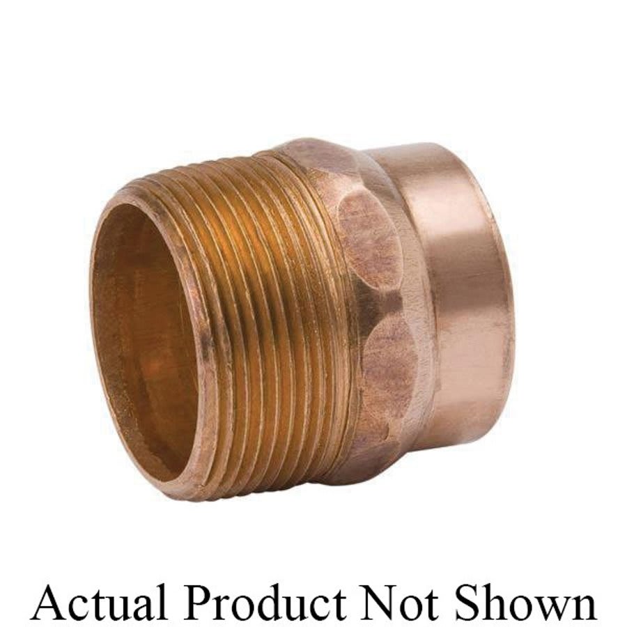 DWV Male Adapter, 1-1/2 in, C x MNPT, Wrot Copper