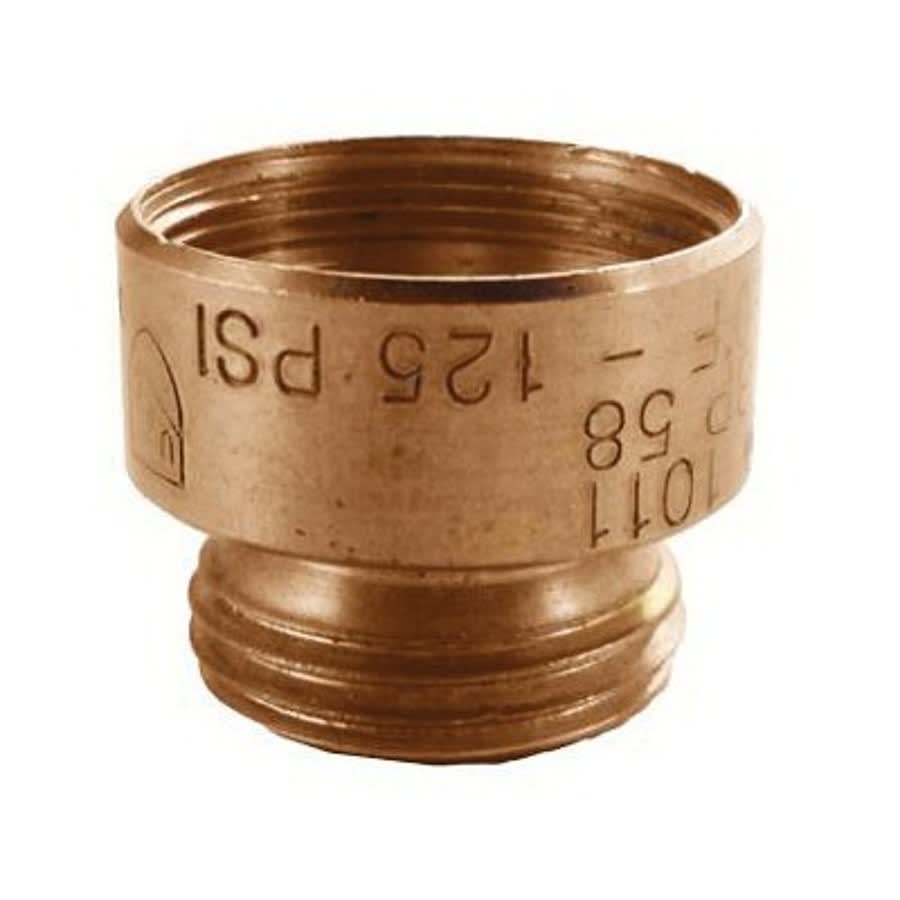 Vacuum Breaker, 3/4 in, Female Fine Thread x Male Hose Threaded, Brass