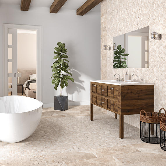 Sunset Falls Beige Rectangle 12X24 Matte