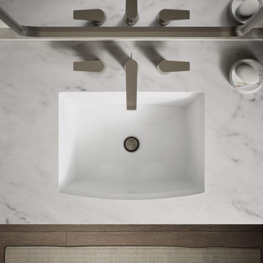 Archer 19-7/8" Undermount Bathroom Sink with Overflow