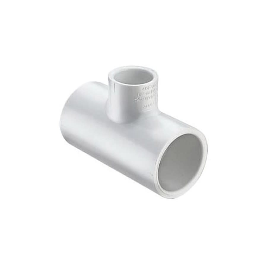 Tee, 1 x 1/2 x 1 in, Socket, SCH 40/STD, PVC