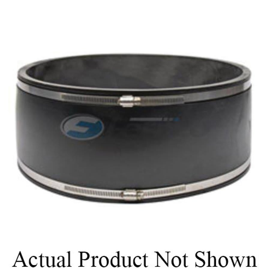 Transition Coupling, 12 in, Clay x Clay, Flexible PVC