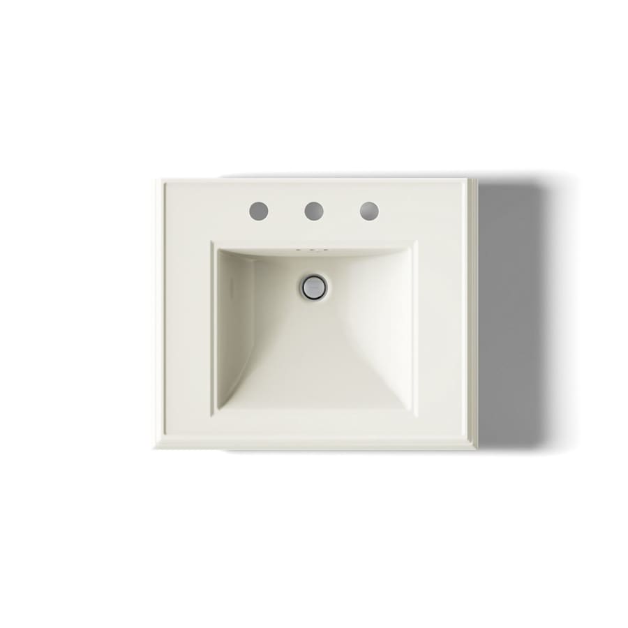 Memoirs Classic 24" Fireclay Pedestal Bathroom Sink with 3 Holes Drilled and Overflow