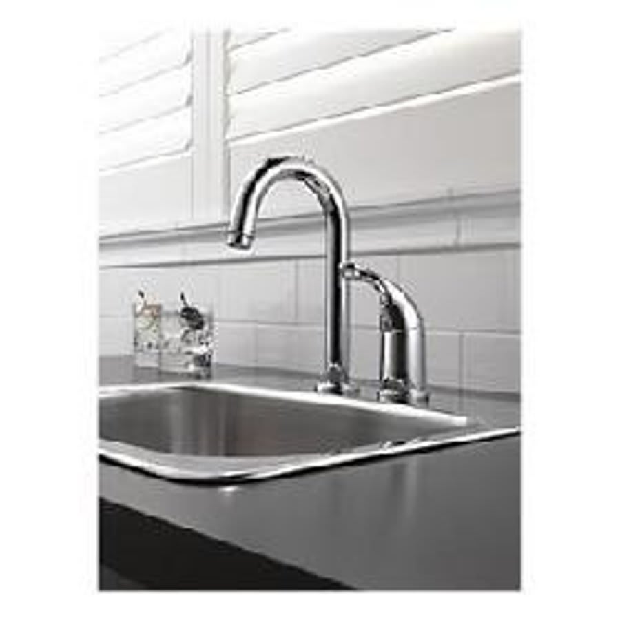 Classic Bar Faucet, Deck Mount, ADA, 1 Lever Handle, 2-Hole, Chrome
