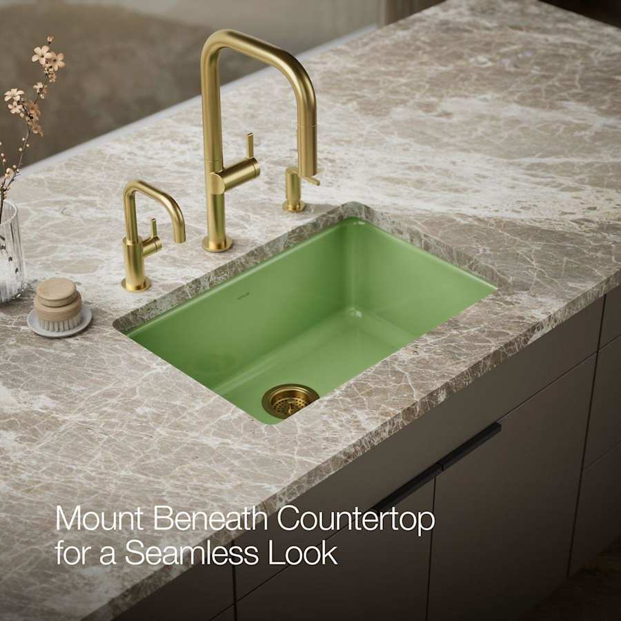 Iron/Tones 27" Undermount Single Basin Enameled Cast Iron Kitchen Sink
