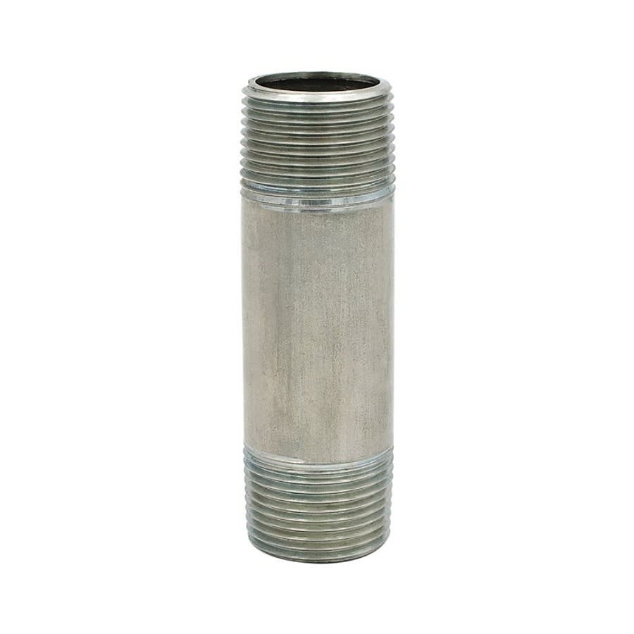 Nipple, 1-1/4 in, 6 in L MNPT, 316/316L Stainless Steel, SCH 40/STD