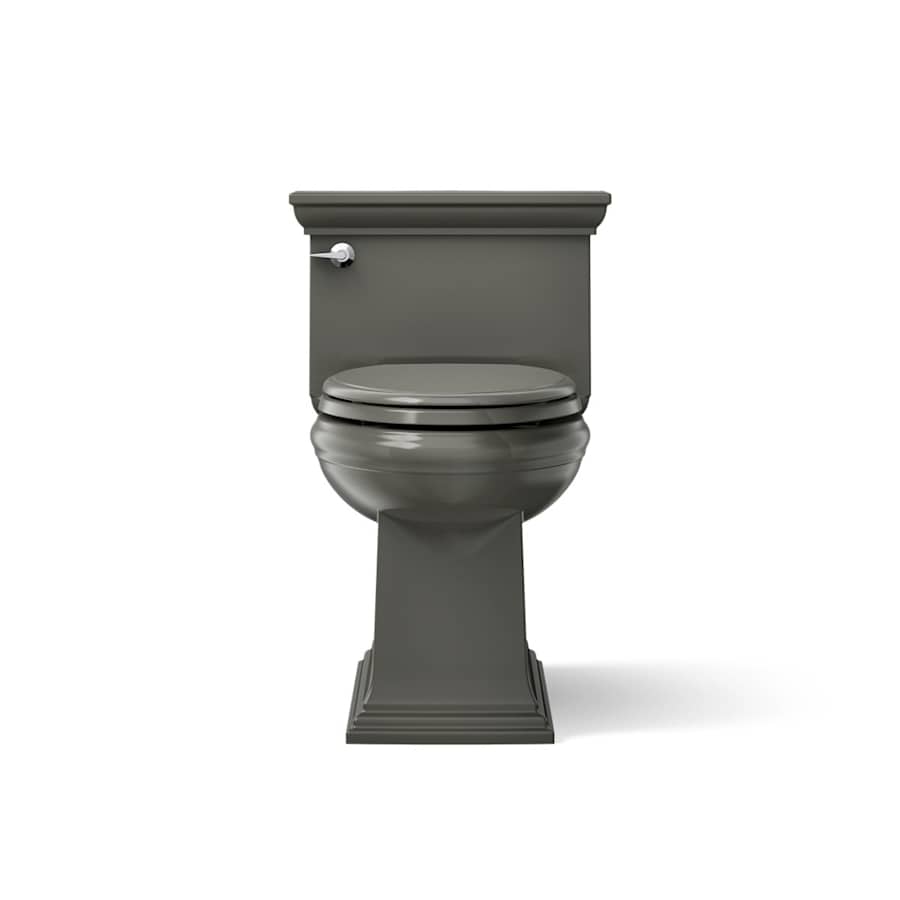 Memoirs 1.28 GPF Compact Elongated One-Piece Comfort Height Toilet with AquaPiston and Glenbury Quiet-Close Seat Included