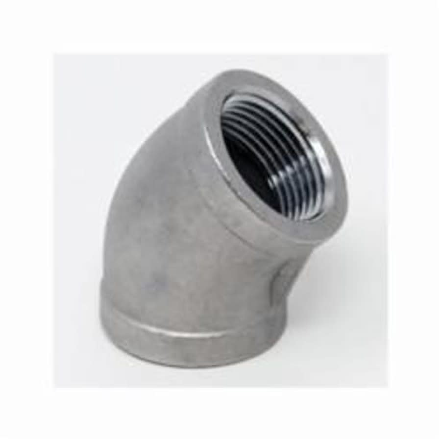 45 deg Elbow, 2 in, FNPT, 304/304L Stainless Steel, 150 lb