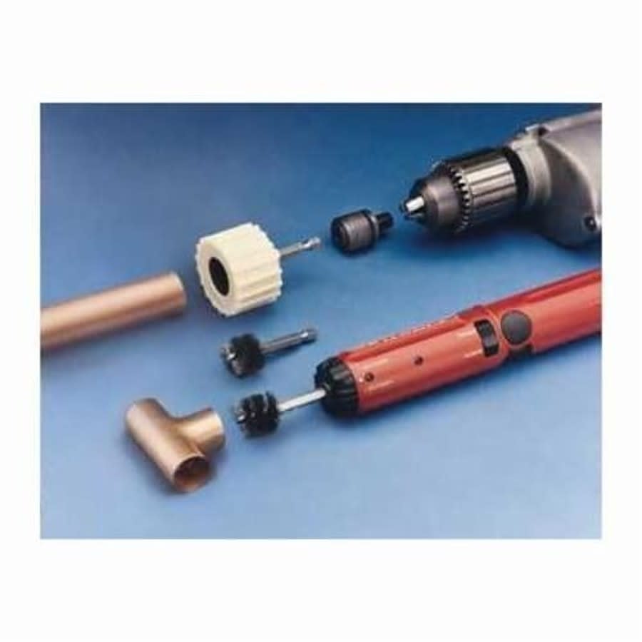 6600 Hex Shank Power Fitting Brush, 3/4 in ID x 7/8 in OD Dia, Carbon Steel Fill, 2-Pack