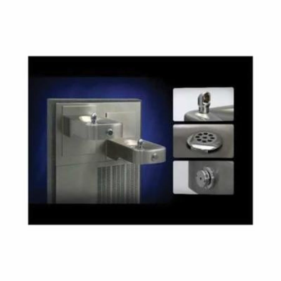 Barrier Free Drinking Fountain, 0.45 gpm, Pushbutton Operation