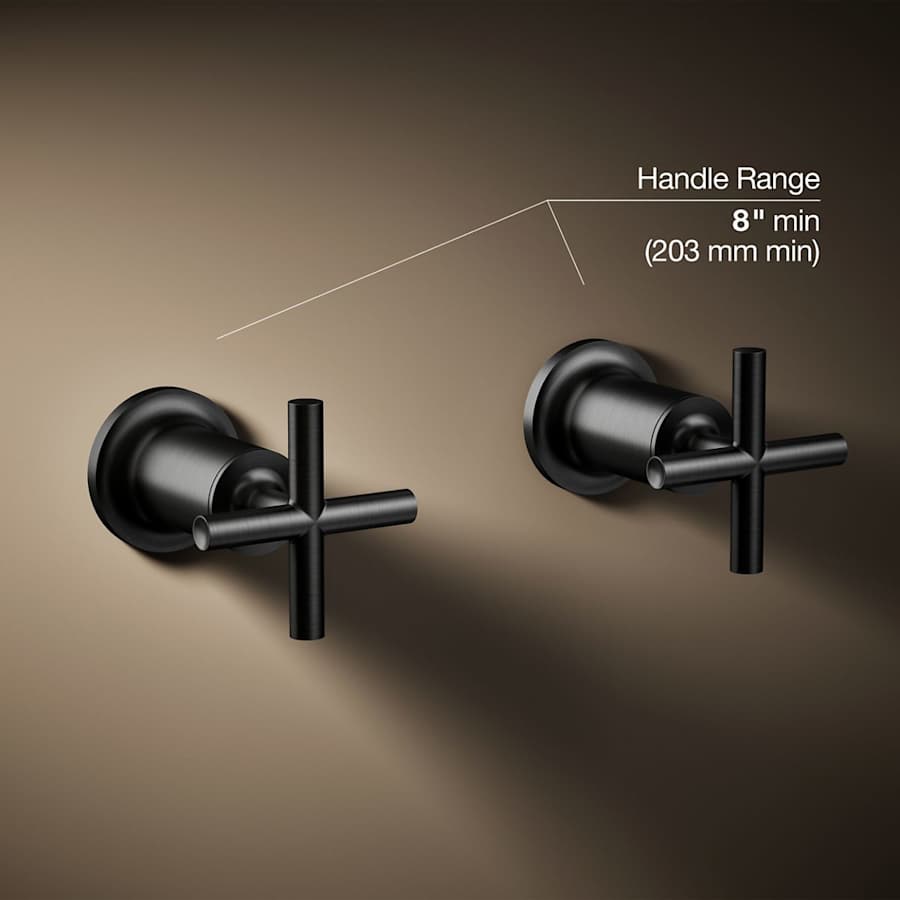 Purist Deck or Wall Mounted Cross Handles for Tub Faucet