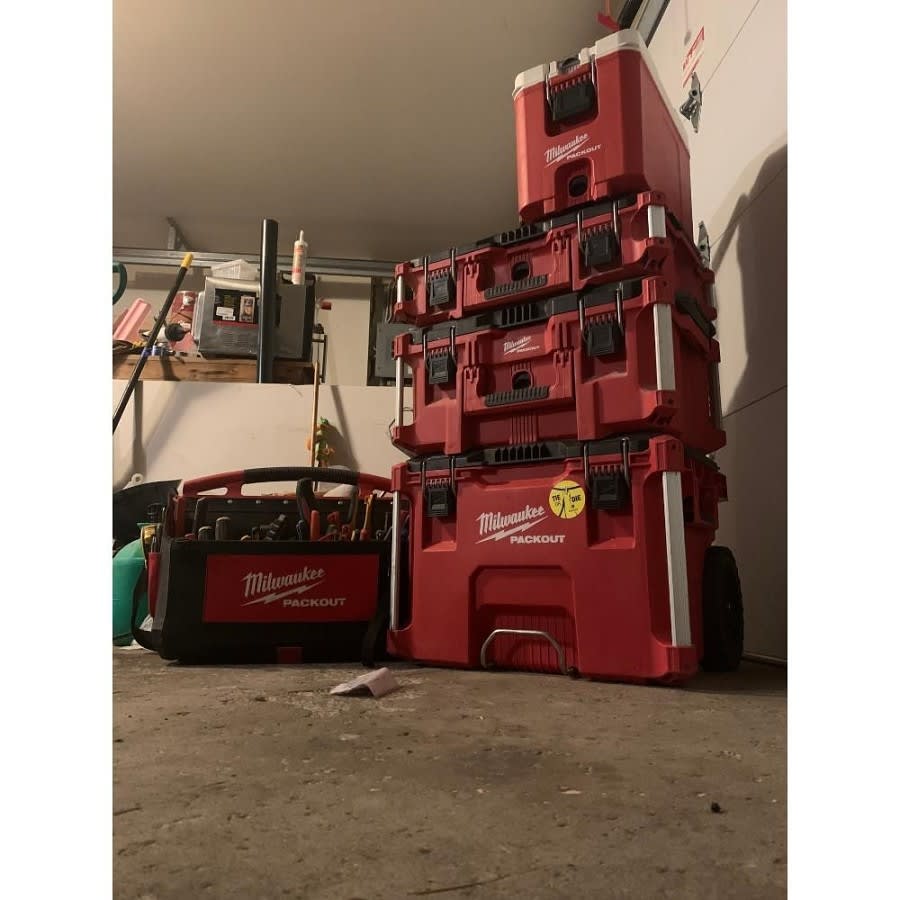 PACKOUT™ Personal Compact Cooler, 16 qt Capacity, Black/Red/White
