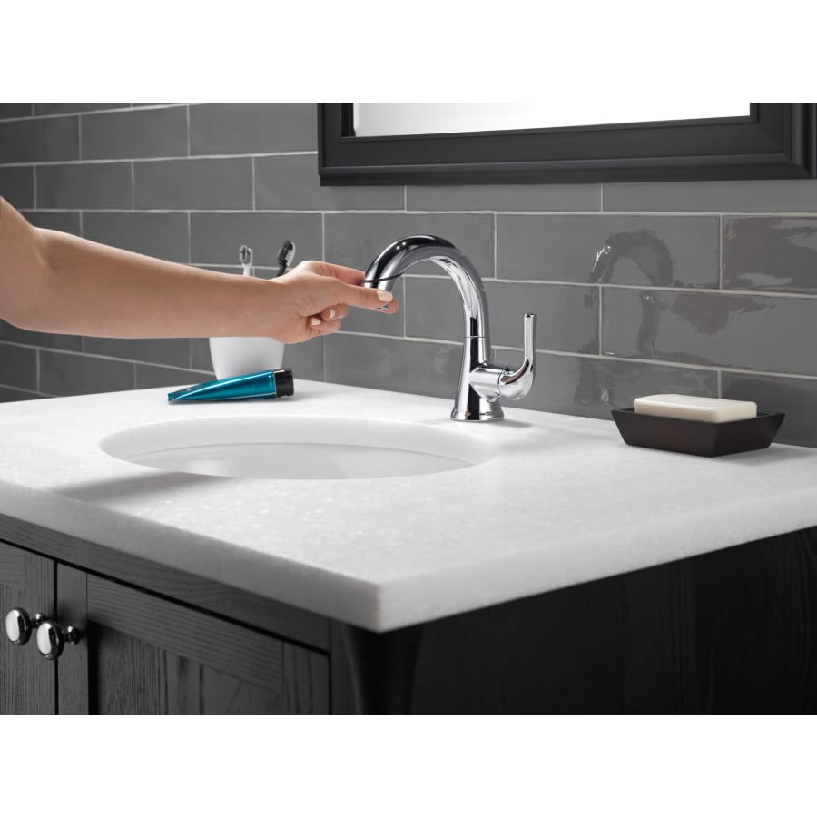 Kayra 1.2 GPM Single Hole Pull-Down Bathroom Faucet with 15-3/4" Hose and Pop-Up Drain Assembly