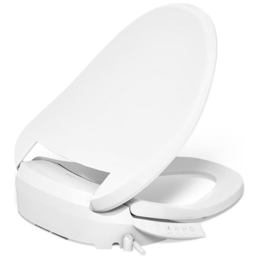 PureWash E525 Elongated Bidet Seat with Continuously Heated Water, Automatically UV Light Self-Cleaning Stainless Steel Wand, Front and Rear Wash Modes, Adjustable Water Temperature and Pressure, Quiet-Close, and Quick-Release Technologies