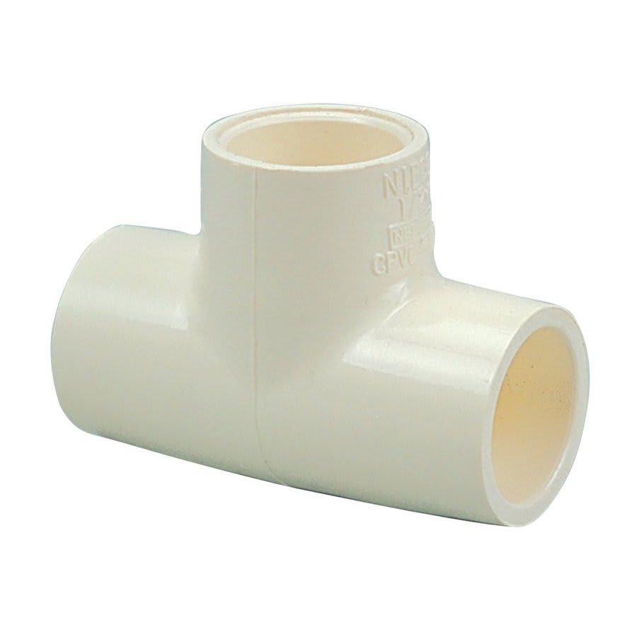 Tee, 3/4 x 1 in, Socket, SCH 40/STD, CPVC