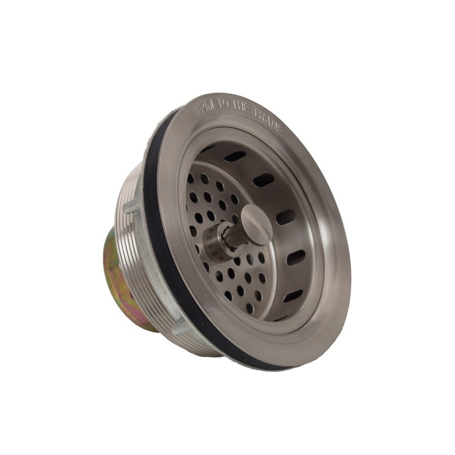 Large Basket Strainer, Satin Brushed Nickel