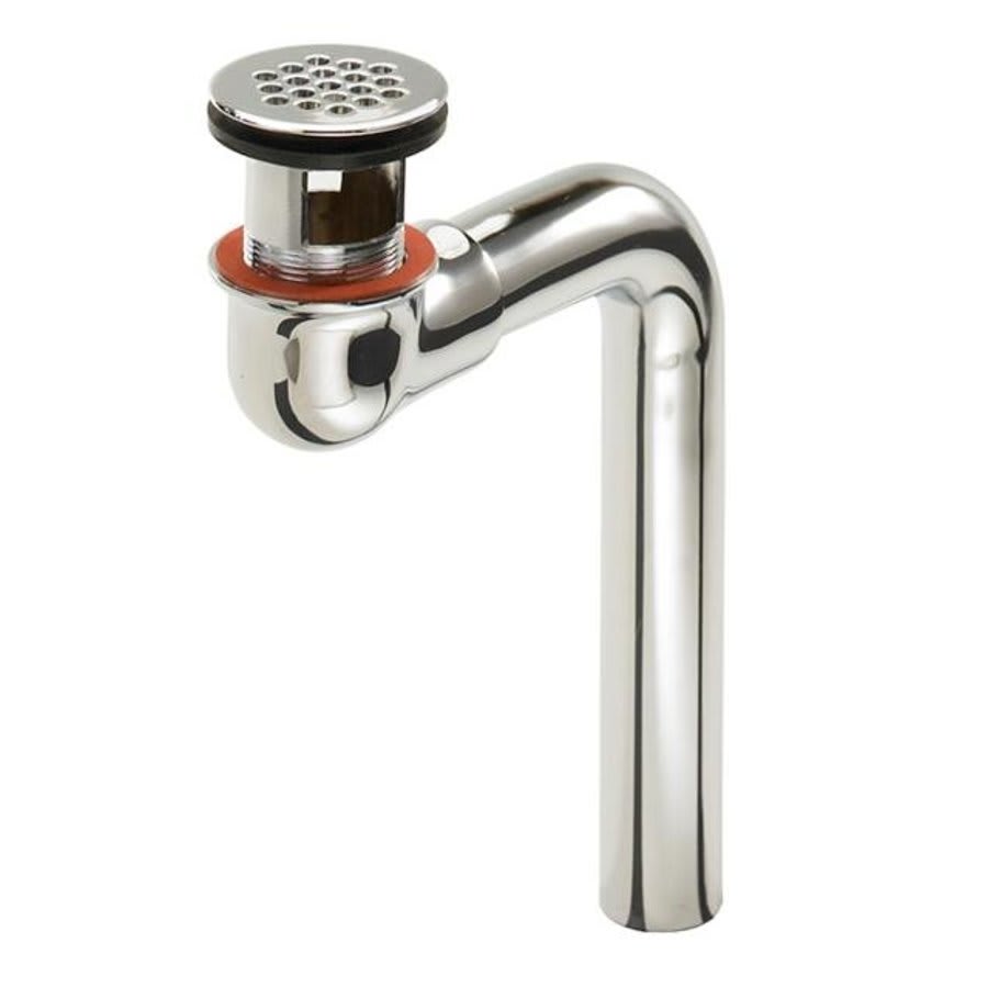 Offset Lavatory Grid Drain With O/F, Stainless Steel