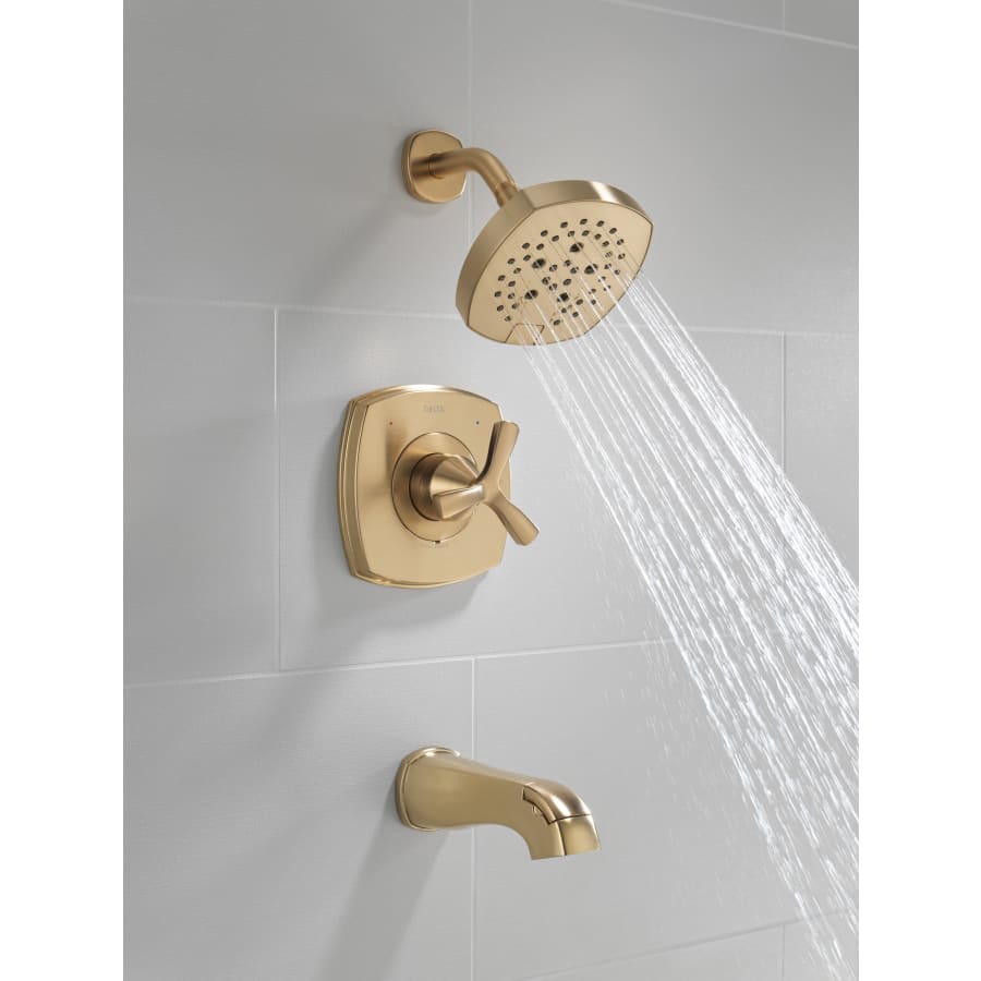 Stryke Monitor 14 Series Single Function Pressure Balanced Tub and Shower with Cross Handle - Less Rough-In Valve
