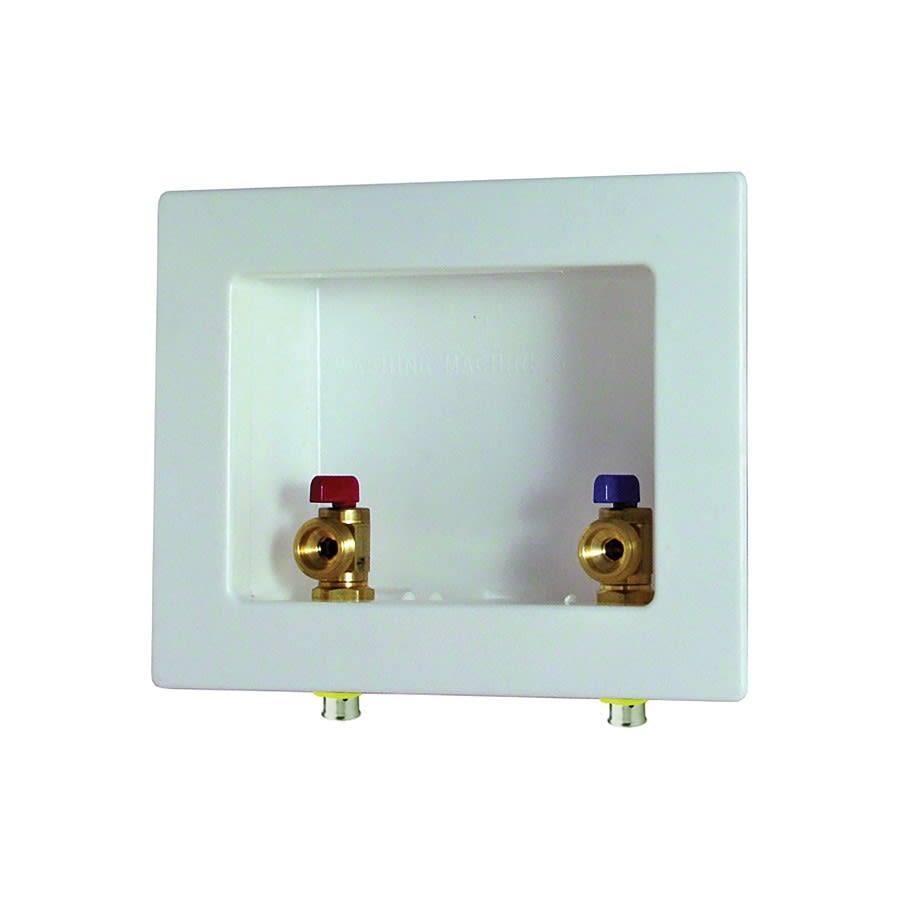 PureFlow® Outlet Box, 1/2 in, Press, For Use With Washing Machine, Plastic