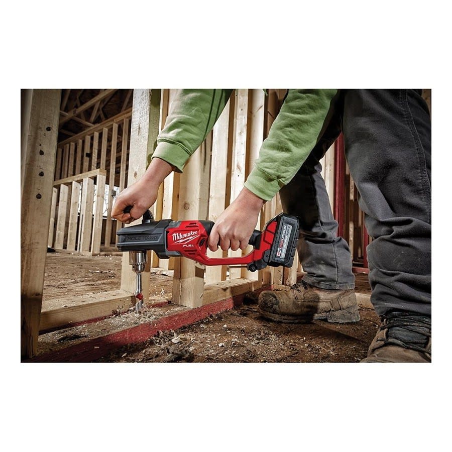 M18™ FUEL™ Hole Hawg™ Cordless Right Angle Drill, 1/2 in, Keyed Chuck, 18 V, 1550 rpm No-Load, 15.6 in OAL, REDLITHIUM™ Lithium-Ion Battery