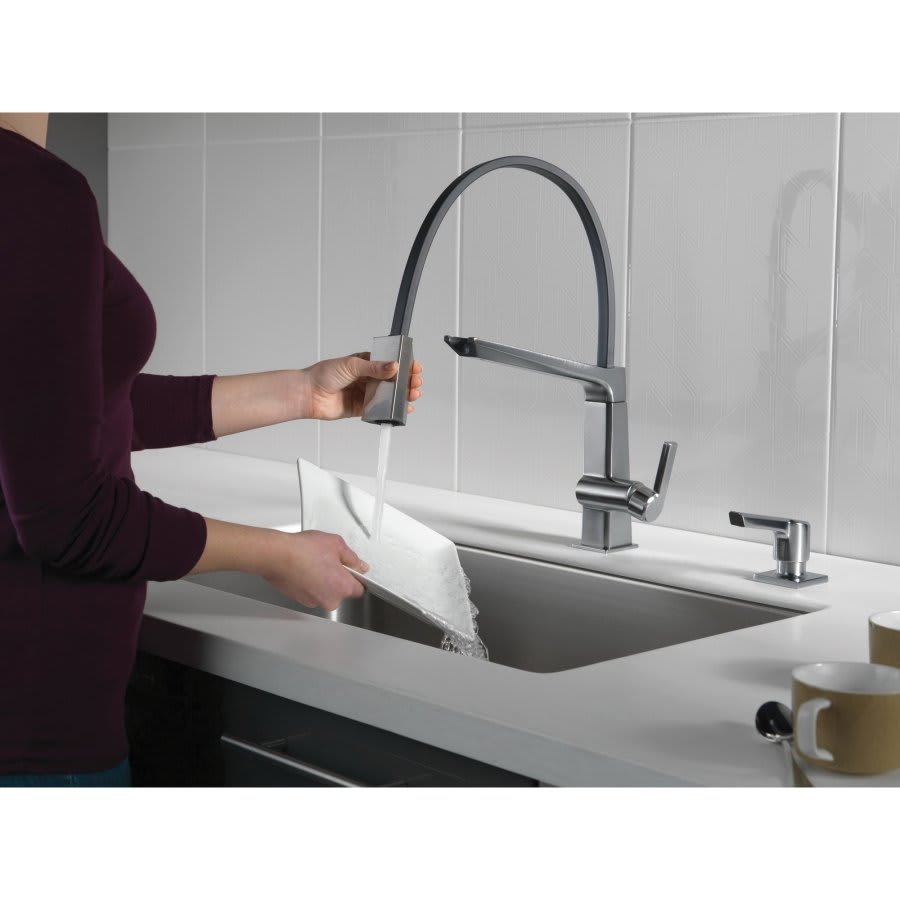 Pivotal™ Soap Dispenser, Deck Mount, Arctic Stainless