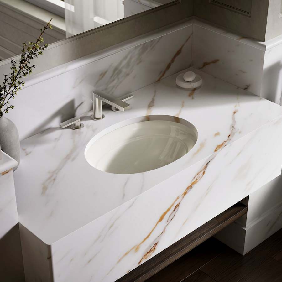 Serif 20-5/8" Undermount Cast Iron Bathroom Sink