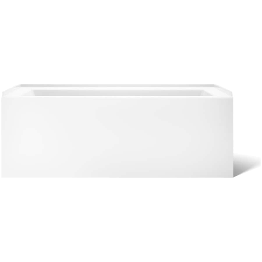 Underscore 60" Soaking Bathtub for Three Wall Alcove Installation with Right Drain