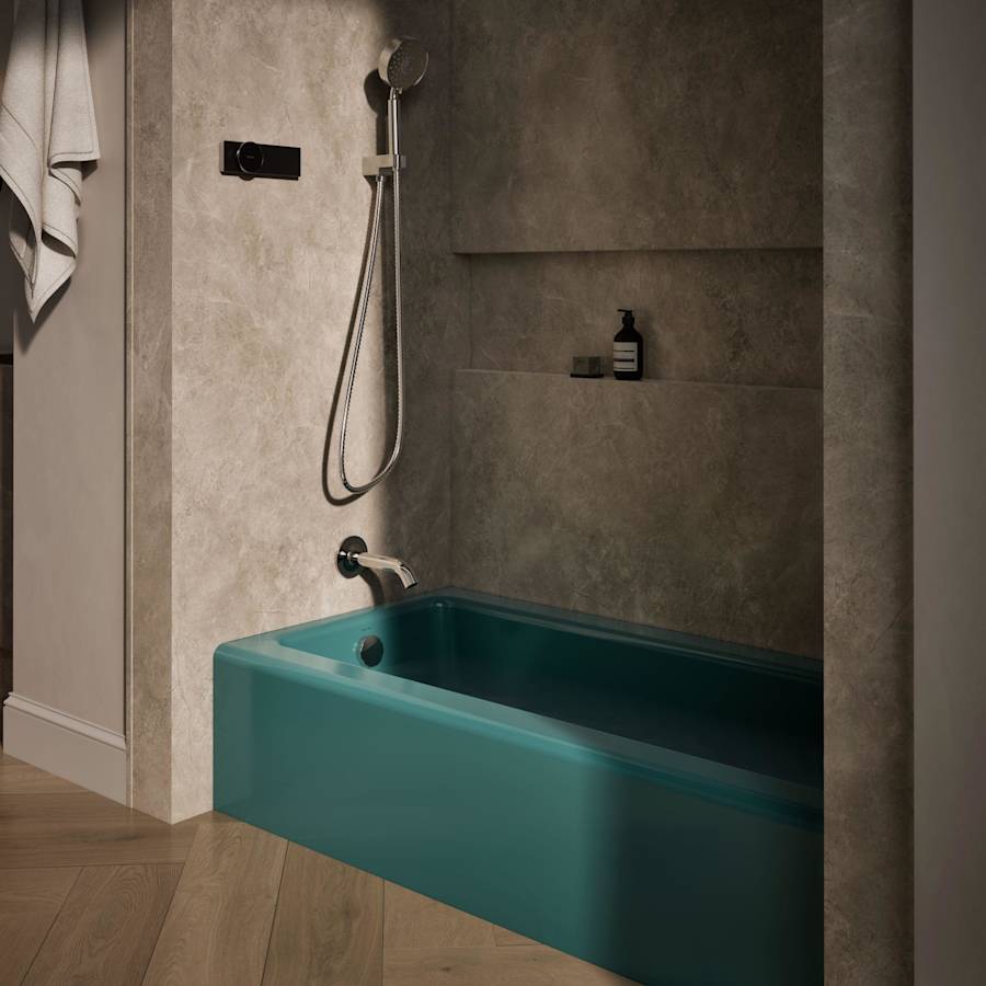 Bellwether 60" Alcove Soaking Tub with Left Drain