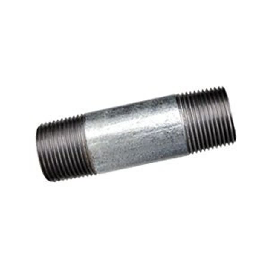 Nipple, 2 in, 4-1/2 in L, MNPT, Steel, Galvanized, SCH 40/STD