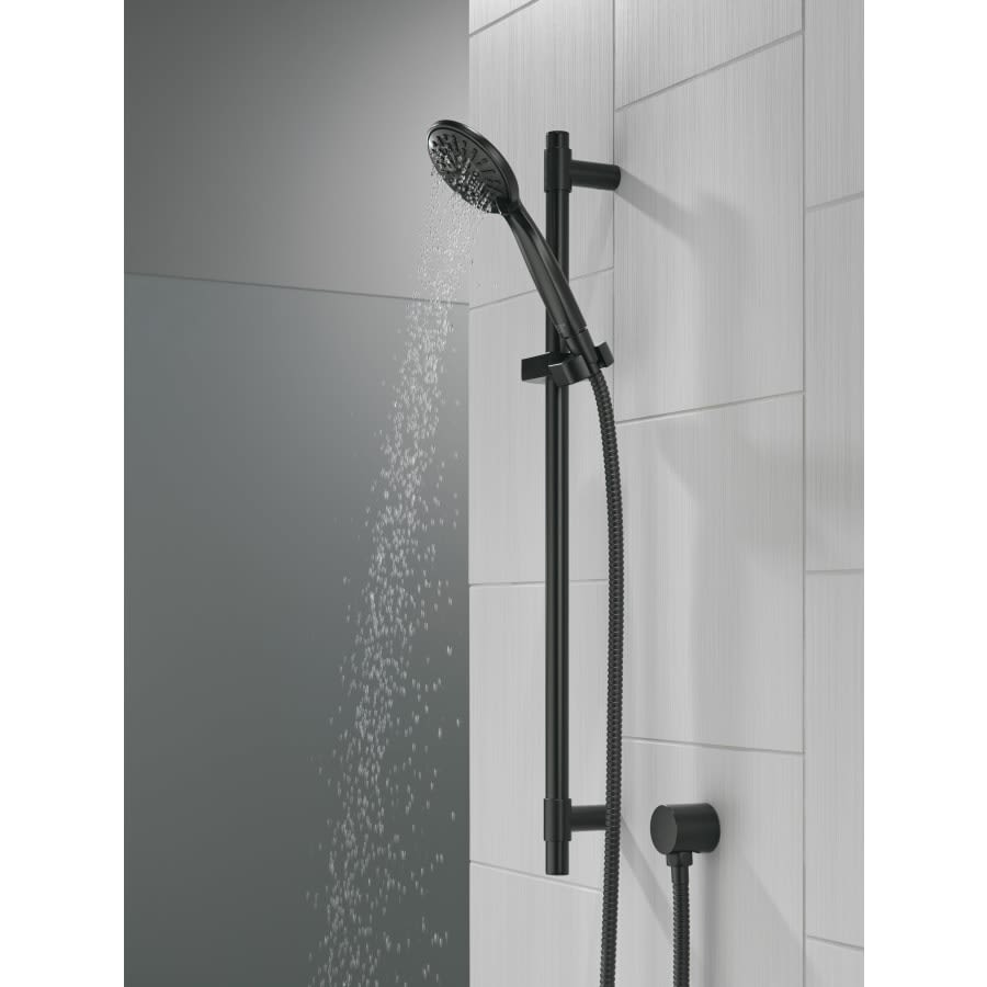 Universal Showering Components 1.75 GPM Multi Function Hand Shower Package - Includes Slide Bar, Hose, and Wall Supply