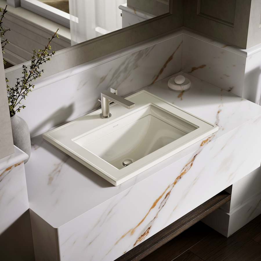 Memoirs Stately 17" Drop In Bathroom Sink with 1 Hole Drilled and Overflow