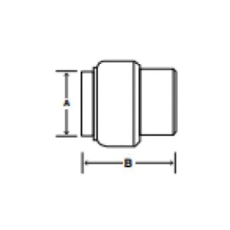 Max™ Cap, 1/2 in, Push, Brass