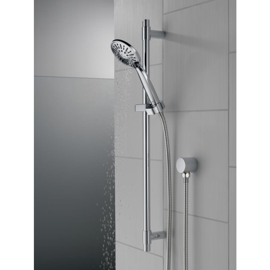 Universal Showering Components 1.75 GPM Multi Function Hand Shower Package - Includes Slide Bar, Hose, and Wall Supply