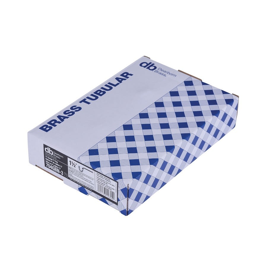 Tubular P-Trap, 1-1/2 in, 17 ga, Rough Brass