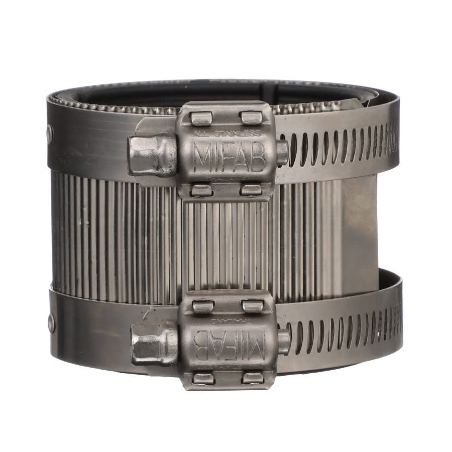 Coupling, 2 in, No Hub, Stainless Steel