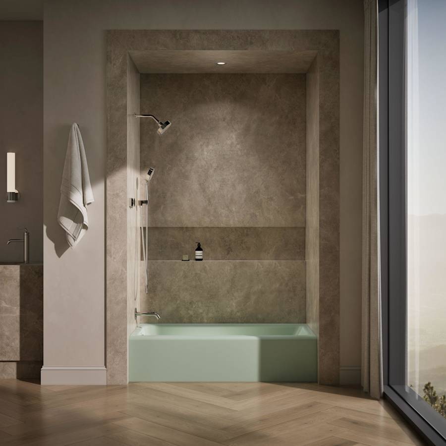 Bellwether 60" Alcove Soaking Tub with Left Drain
